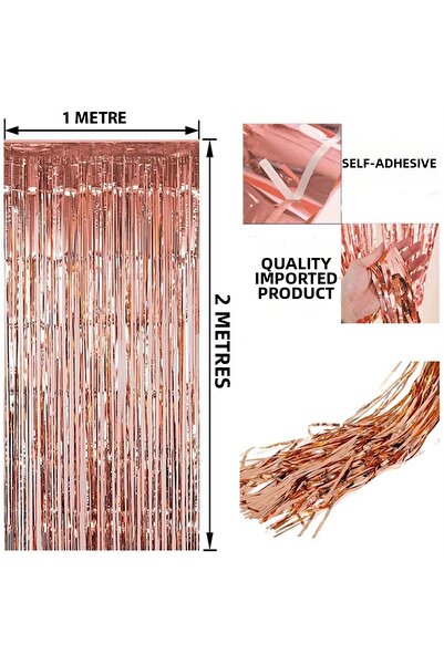 OEM Rose Gold Tassel Door Curtain - Party, Bachelorette, Birthday 1X2 m