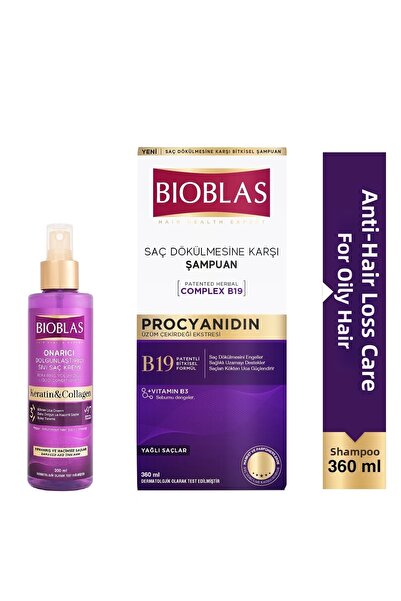 Bioblas Bıoblas Anti-Hair Loss Herbal Shampoo 360ml + Liquid Conditioner 115ml