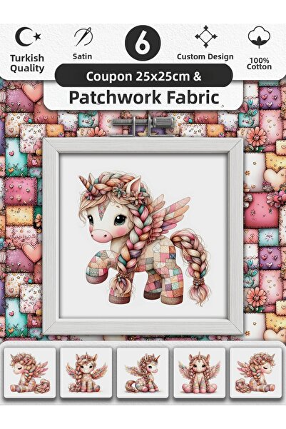 FabricMarket Patchwork Fabric Set – 100% Cotton Patterned Fabric Coupons for Sewing and Hobby