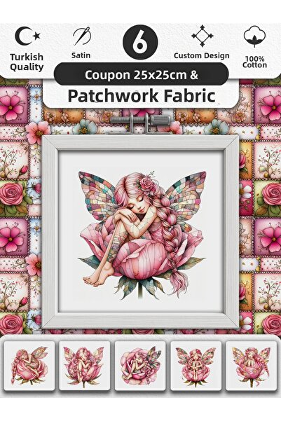 FabricMarket Patchwork Fabric Set – 100% Cotton Patterned Fabric Coupons for Sewing and Hobby