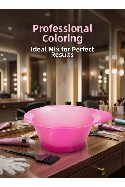 mirenza cosmetic Δοχείο ανάμειξης βαφής μαλλιών ροζ κλίμακας - Δοχείο προετοι...