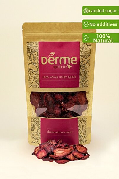 Derme Dried Strawberries - No Added Sugar 100 Grams