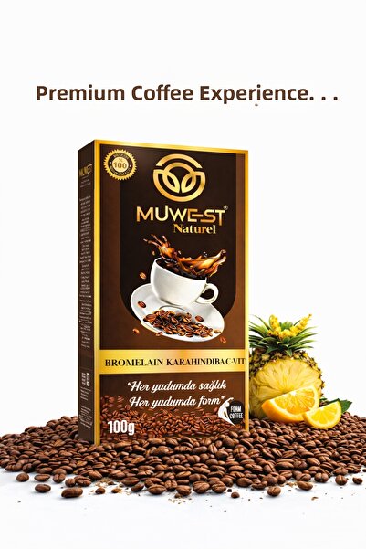 Muwest Naturel قهوة بروميلين كاراهينديبا فيتامين سي 100 جرام