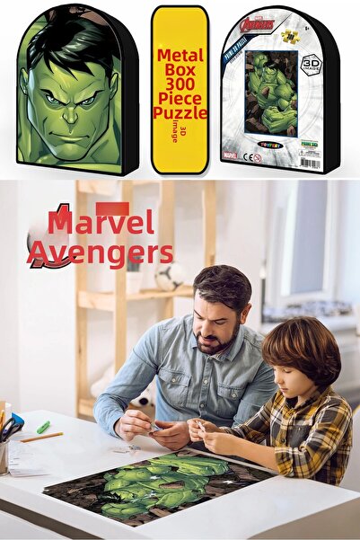 TOYFEST بلاك 3D - لغز الرجل الأخضر 300 قطعة 35583 - صندوق معدني