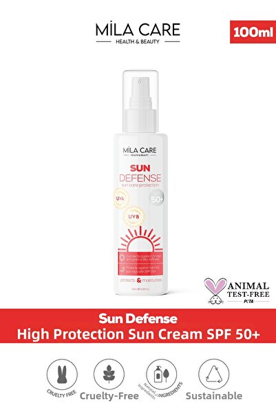 Mila Care Health&Beauty كريم الوقاية من الشمس عالي الحماية 50+ SPF 100 مل