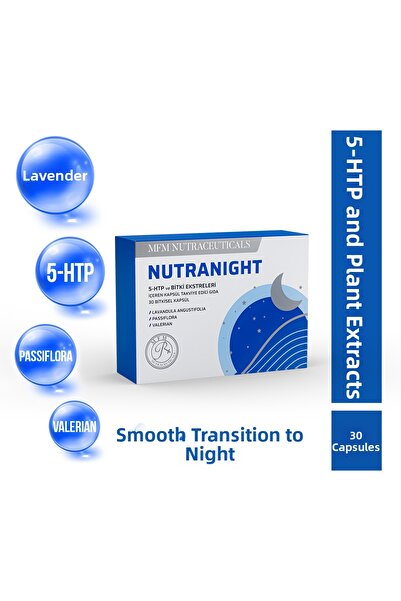 MFM NUTRACEUTICALS MFM Nutranight 30 كبسولة نباتية تحتوي على 5-HTP ومستخلصات ...