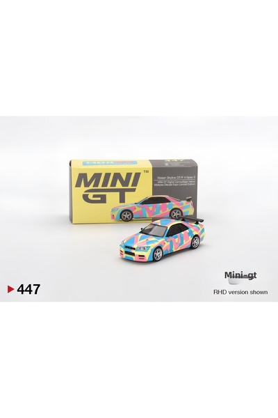 TOYTOPIA ميني جي تي نيسان سكايلاين جي تي-آر (آر34) في-سبيك إل إل ميني جي تي ب...