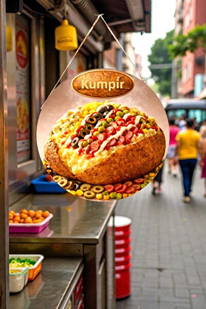 Nod Ornament de perete din lemn pentru ușă cu șnur cu imagine de Kumpir, pict...