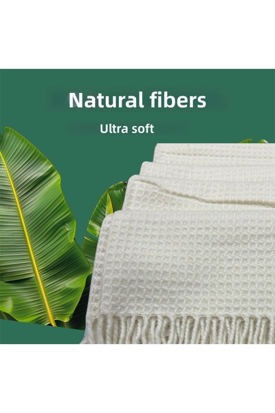 Özyün Esinty & Tek Personality Pique Blanket, 50% Cotton & 50% Wool & Not fro...