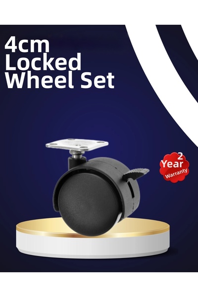 İsmiyle Al Znv Mey Import ®   4-Piece Locking Wheel Feet 4 cm Silent and Dura...