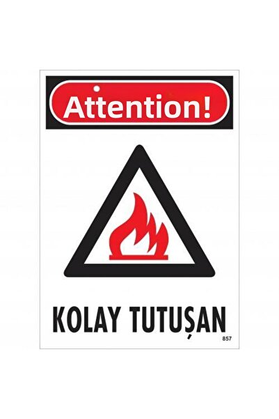 Ethab Ticaret Caution Easy-Grip Warning Sign 25x35 CODE: 857