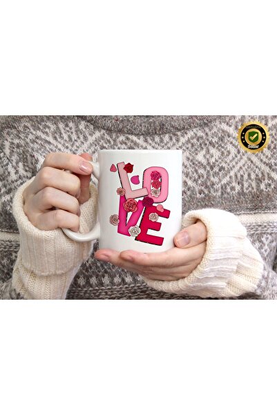 WİLLOW STORE Valentine's Day, Special for Lovers, Love, Affection Porcelain M...