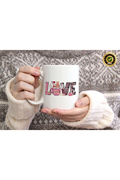 WİLLOW STORE Valentine's Day, Special for Lovers, Love, Affection Porcelain M...