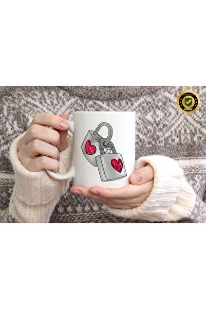 WİLLOW STORE Valentine's Day, Special for Lovers, Love, Affection Porcelain M...