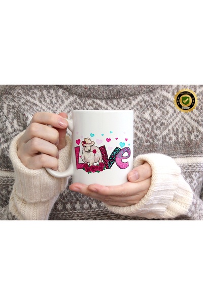 WİLLOW STORE Valentine's Day, Special for Lovers, Love, Affection Porcelain M...