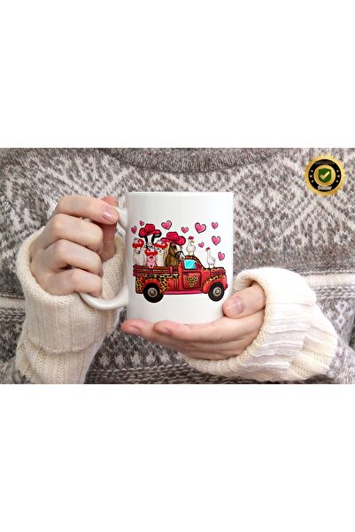 WİLLOW STORE Valentine's Day, Special for Lovers, Love, Affection Porcelain M...