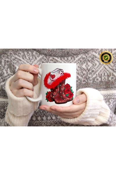 WİLLOW STORE Valentine's Day, Special for Lovers, Love, Affection Porcelain M...