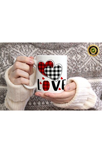 WİLLOW STORE Valentine's Day, Special for Lovers, Love, Affection Porcelain M...