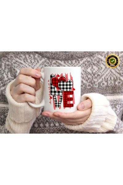 WİLLOW STORE Valentine's Day, Special for Lovers, Love, Affection Porcelain M...