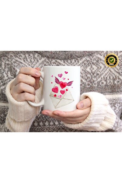 WİLLOW STORE Valentine's Day, Special for Lovers, Love, Affection Porcelain M...