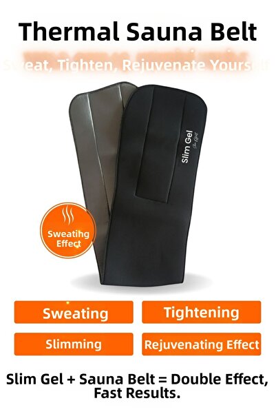 SLİM GEL Thermal Neoprene Waist Corset – Heat Retaining with Sweating Effect – Waist Shaping / Sculpting Corset