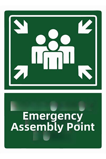 ZiPrinter Emergency Muster Point Isg Warning Sign Pvc A4 21X30 cm
