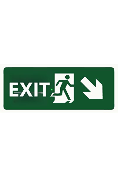 ZiPrinter لافتة تحذيرية للخروج من مادة PVC مقاس A5 15×21 سم