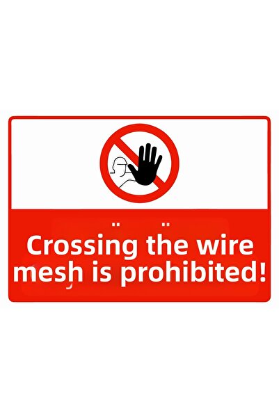 ZiPrinter منوع من الدخول عبر شبكة الأسلاك، لافتة تحذير من البلاستيك PVC مقاس ...