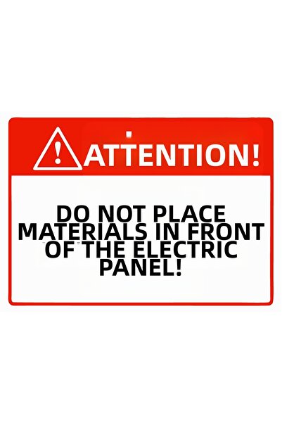 ZiPrinter Attention! Don'T Leave Anything in Front of the Electrical Panel! I...