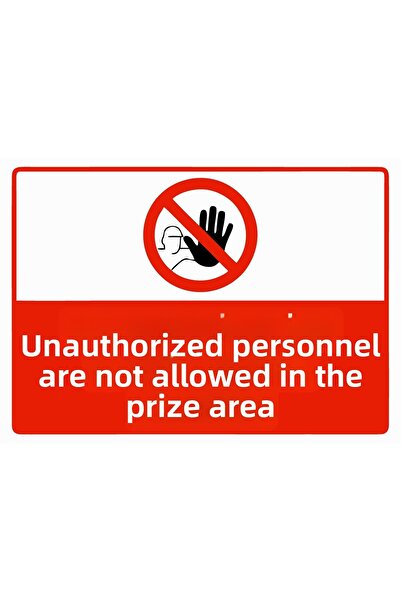 ZiPrinter لافتة تحذيرية من نوع PVC مقاس A4 21x30 سم تحمل عبارة 'غير مرخص للدخ...