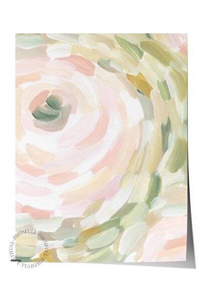 Postifull Αφηρημένη αφίσα με ανοιξιάτικα λουλούδια, Κάθετη ζωγραφική τοίχων C...