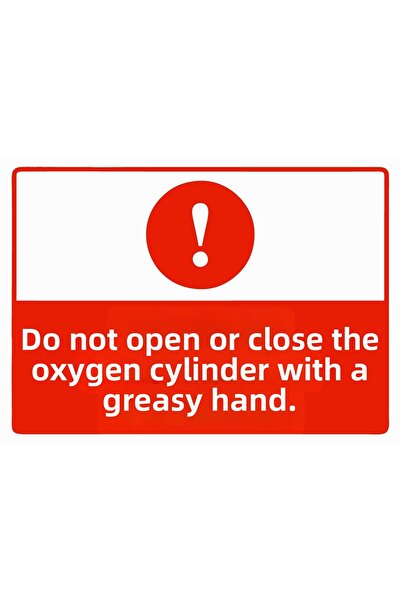 ZiPrinter لافتة تحذيرية من البلاستيك PVC مقاس A5 15×21 سم لفتح وإغلاق أسطوانة...