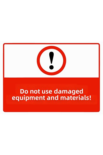 ZiPrinter Faulty Team and Material Handling Isg Warning Sign Pvc A3 30X42 cm