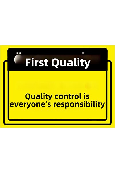 ZiPrinter الجودة أولاً. لوحة تحذير 'التحكم في الجودة هو مسؤولية الجميع' مصنوع...