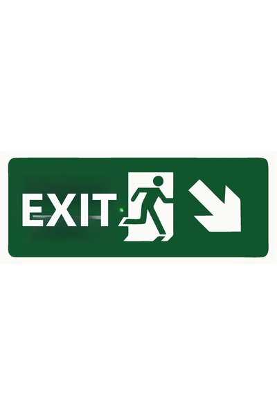 ZiPrinter لافتة تحذيرية للخروج من مادة PVC مقاس A3 30×42 سم