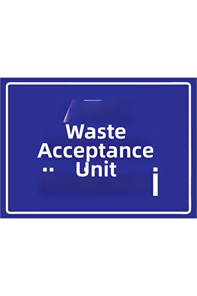 ZiPrinter Unit for the Acceptance of Waste Isg Warning Sign Pvc A5 15X21 cm