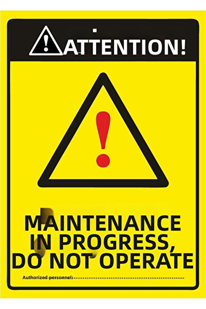 ZiPrinter انتبه! لافتة تحذيرية من نوع Care Var Run isg مصنوعة من مادة PVC مقا...