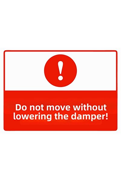 ZiPrinter لا تتحرك دون تخفيف الضغط! لافتة تحذير من مادة PVC مقاس A3 30x42 سم