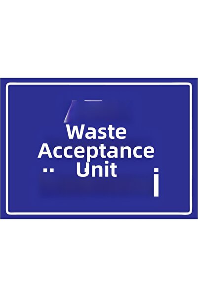 ZiPrinter وحدة قبول النفايات isg لافتة تحذيرية من مادة PVC مقاس A4 21x30 سم