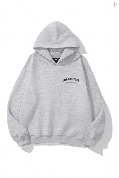 INFLUYENTE Γυναικείο χειμερινό βαμβακερό φούτερ Minimal Los Angeles με τύπωμα...