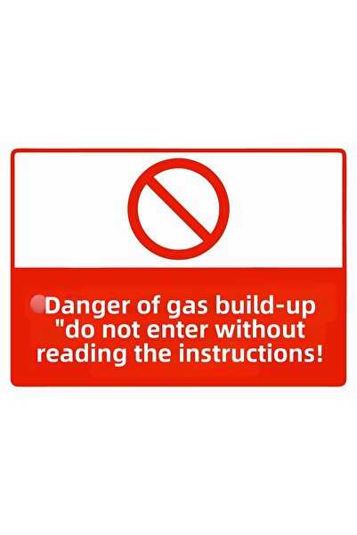 ZiPrinter خطر! لافتة تحذير قابلة للاشتعال من مادة PVC مقاس A5 15×21 سم