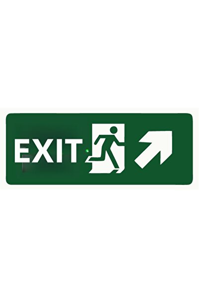 ZiPrinter لافتة تحذيرية للخروج من مادة PVC مقاس A5 15×21 سم