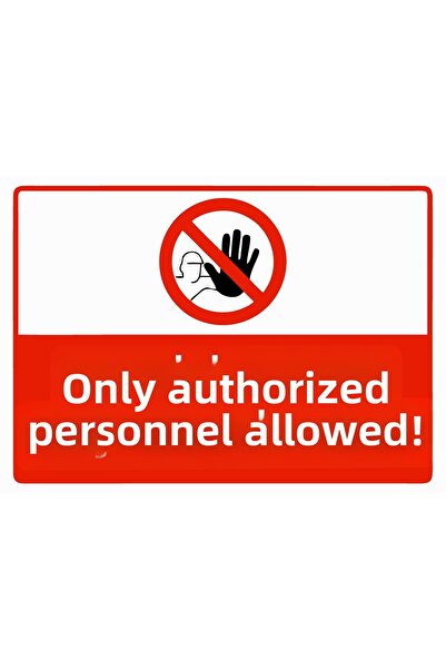 ZiPrinter لافتة تحذيرية من البلاستيك PVC مقاس A3 30×42 سم بعبارة 'لا يمكن دخو...