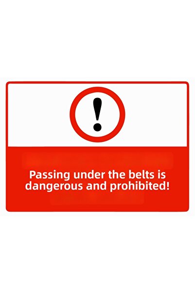 ZiPrinter لافتة تحذيرية: المرور عبر الأشرطة خطير ومرموق، مصنوعة من مادة PVC، ...