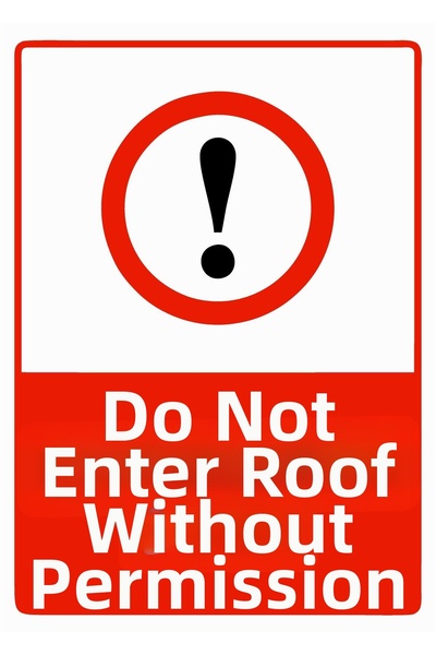 ZiPrinter لافتة تحذيرية من البلاستيك PVC مقاس A4 21×30 سم تحمل عبارة 'إدخال غ...