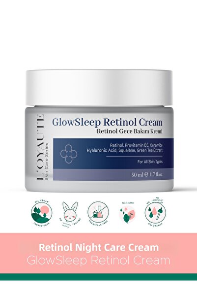 LOYAUTE كريم الوجه الليلي المرطب المضاد للشيخوخة من جلو سليب، 50 مل