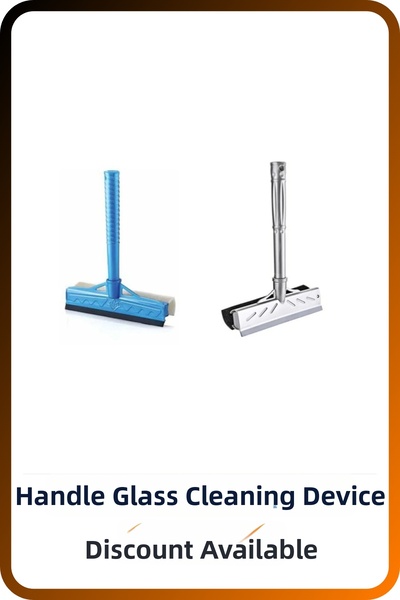 İndiriminVar تنظيف زجاج السيارة التلقائي - جهاز مقبض قصير مع إسفنجة ممسحة