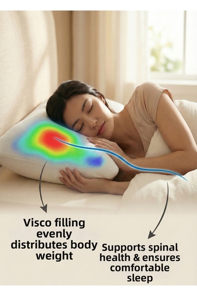 Shopyteks Medical Orthopedic Visco Plump Pillow (Cast Mold) 40X60X15