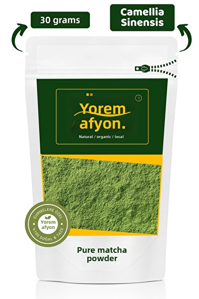 Gülçehre Natural Antioxidant and Source of Tranquility Ancient Elixir of Focus and Calm Pure Matcha Powder, Macha |   30Gr.
