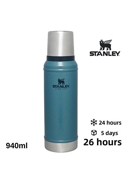 Stanley Classic Vacuum Steel Thermos 0.94 Lt Flask Dark Blue